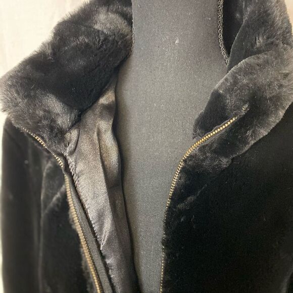 FAUX Short Mink Jacket - Picture 7 of 9